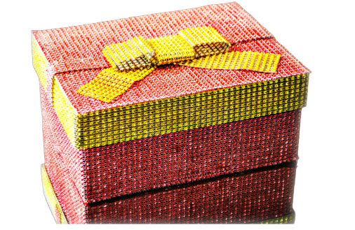 Orange Cream Sparkle Gift Box